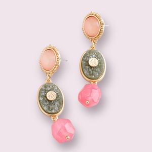 Chico’s Warm-Hued Gold-Tone Linear Earrings